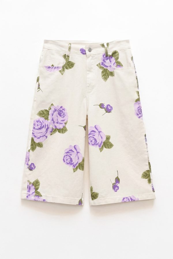Βερμούδα floral lilac
