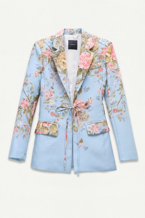Blazer γαλάζιο floral