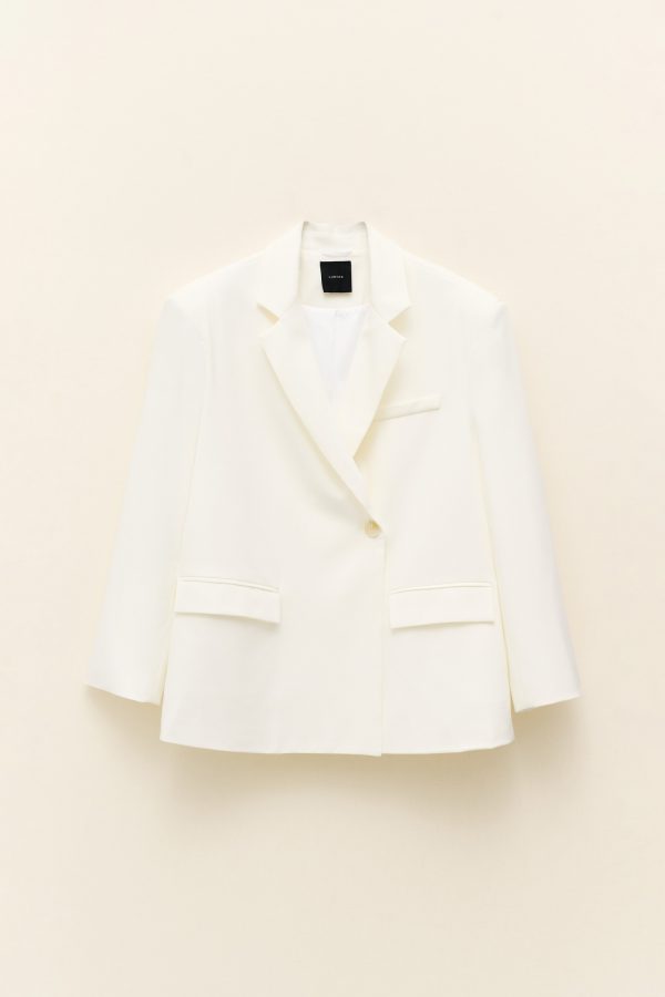 Blazer oversize λευκό