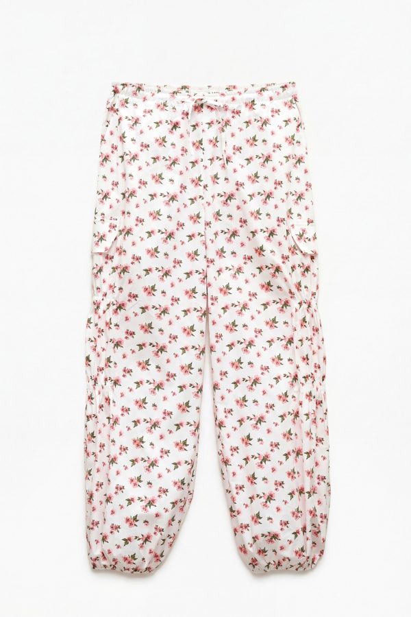 Παντελόνι Cargo all-over floral