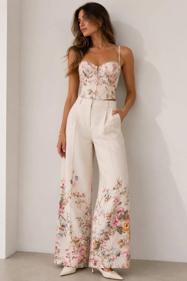 LUMINA Floral μπεζ set