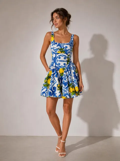Lemon mini dress
