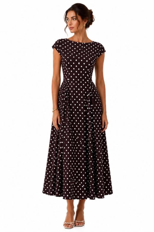Πουά maxi dress
