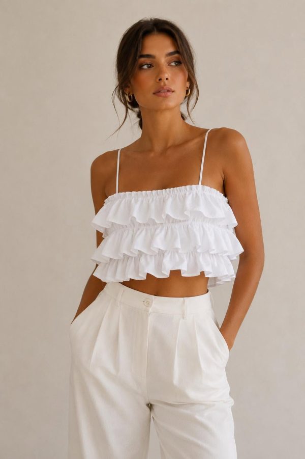 Τοπ  all-over white