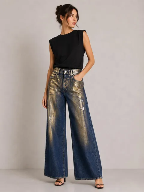 Blue Jean με χρυσές λεπτομέρειες