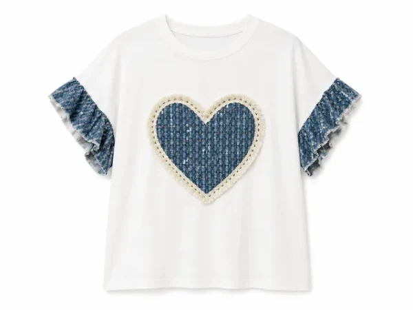 T-shirt jean "heart"