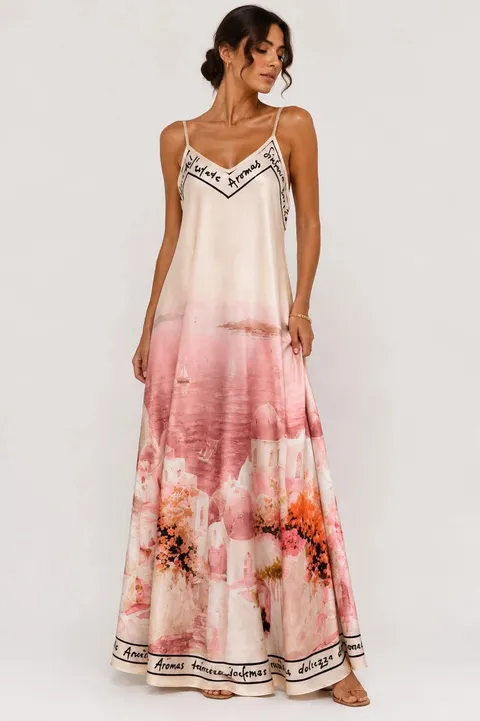 'Santorini' maxi dress