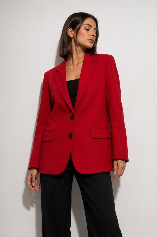 Blazer κόκκινο με βάτες